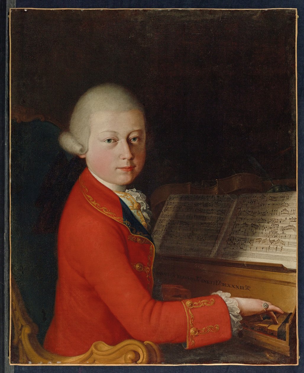 Muotokuva Wolfgang Amadeus Mozartista 13-vuotiaasta Veronassa tekijältä Giambettino (attr. to) Cignaroli