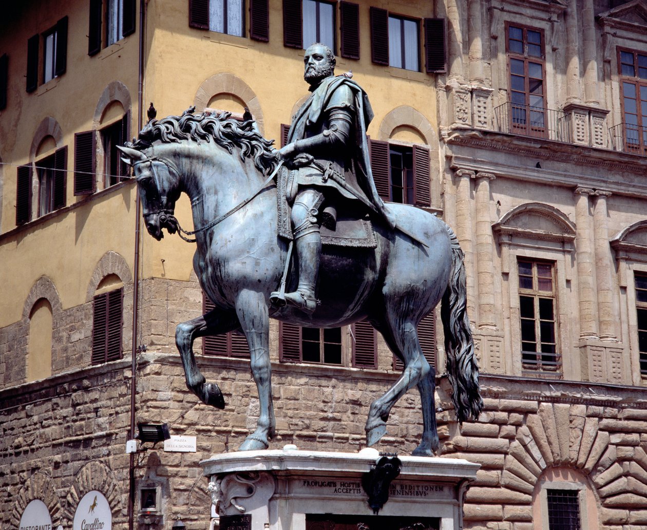Toscanan suurherttua (1541-87) 1587-93 (pronssi) Cosimo I:n ratsastuspatsas (katso myös 97649) tekijältä Giambologna