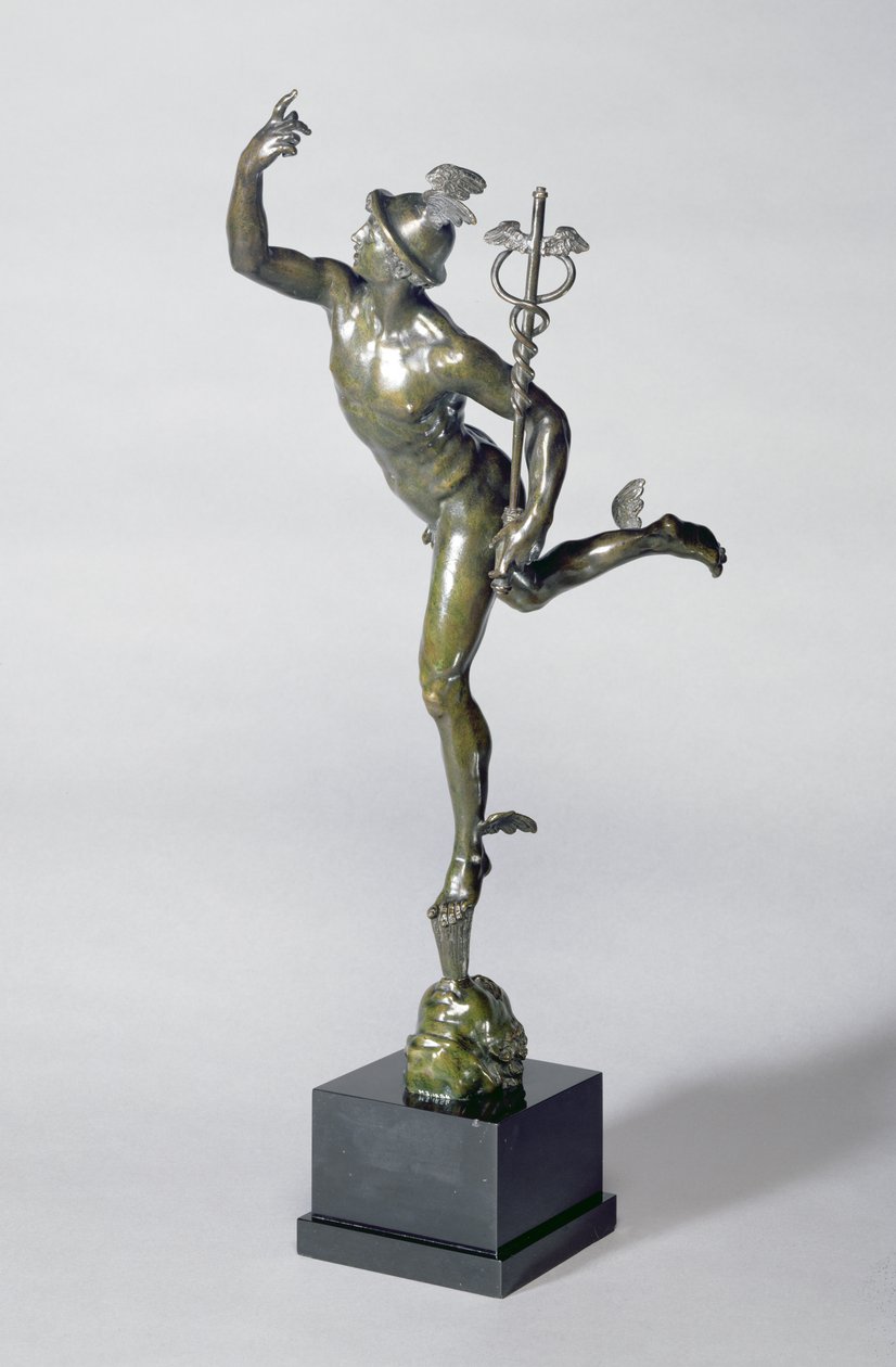 Mercury, n. 1800-30 (pronssi) tekijältä Giambologna
