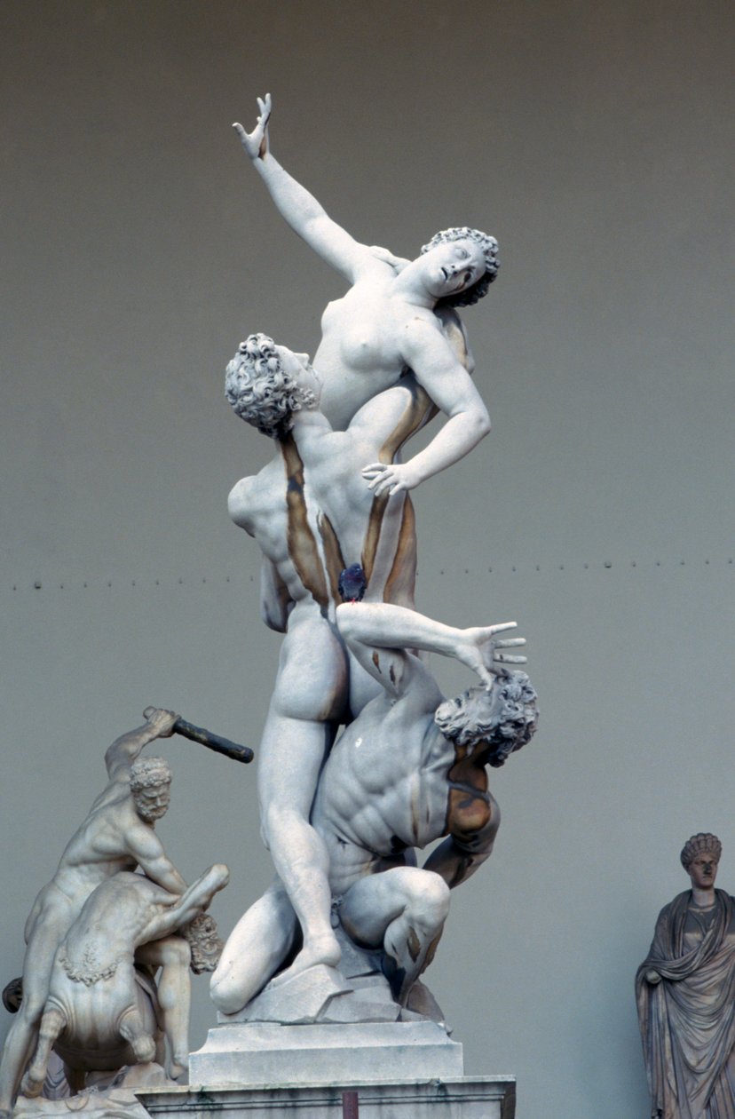 Sabiininaisten raiskaus, c1583 tekijältä Giambologna