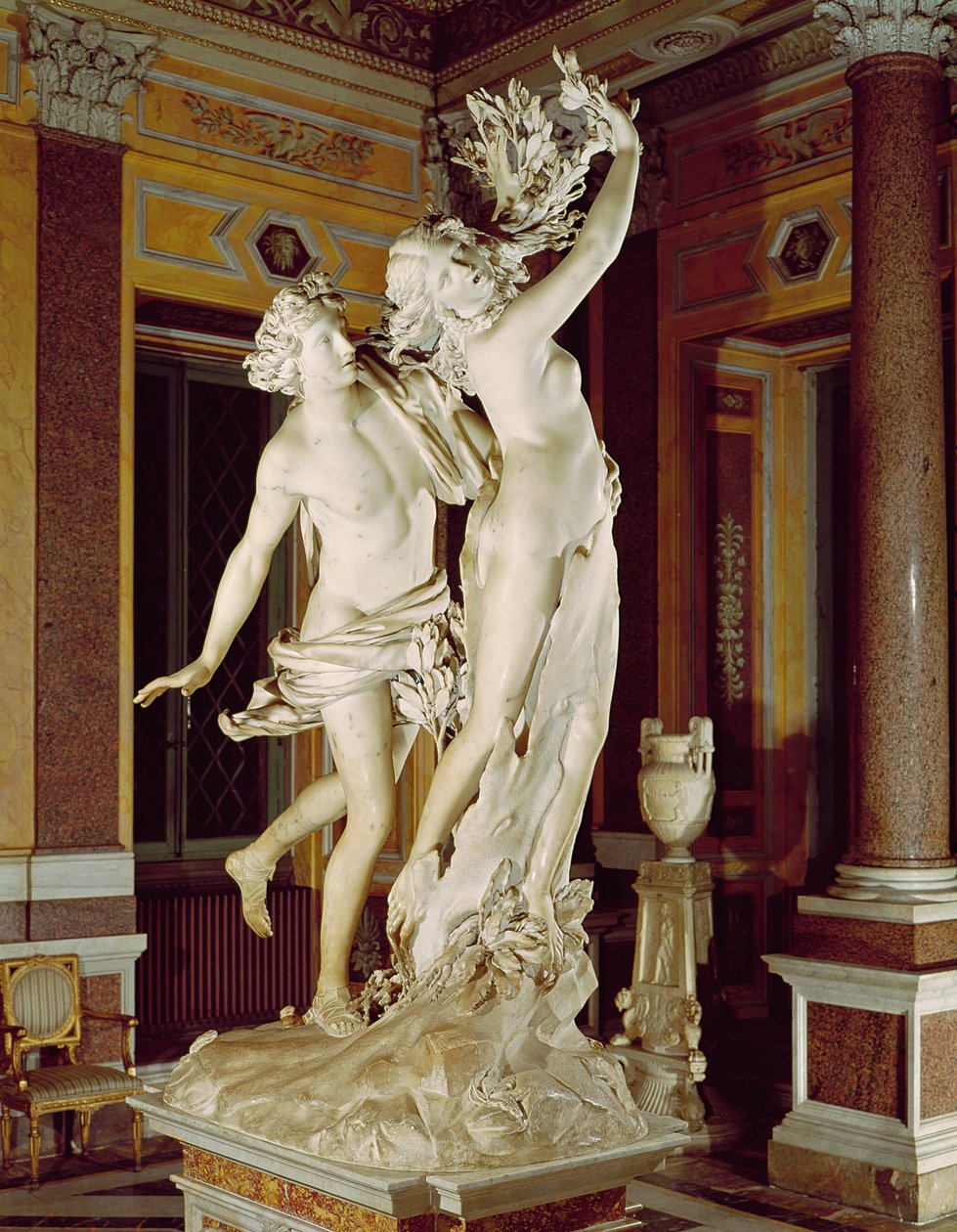 Apollo ja Daphne, 1622-25 (marmori) tekijältä Gian Lorenzo Bernini