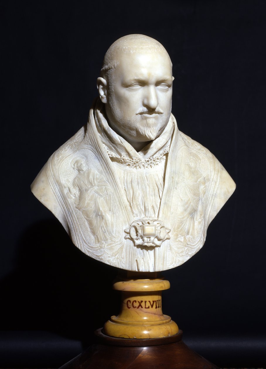 Paavi Paavali V:n rintakuva (marmori) tekijältä Gian Lorenzo Bernini