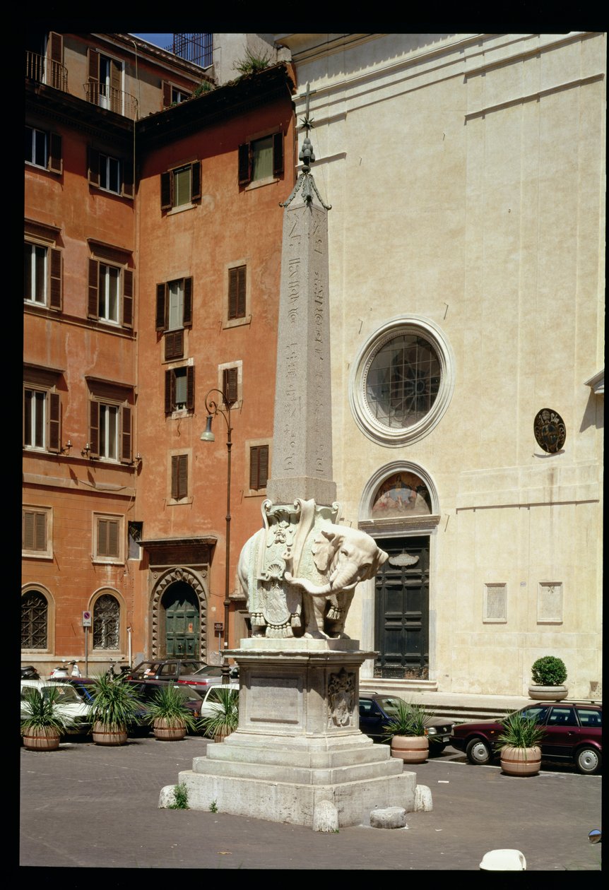 Elefantti, jolla on egyptiläinen obeliski, 1667 tekijältä Gian Lorenzo Bernini
