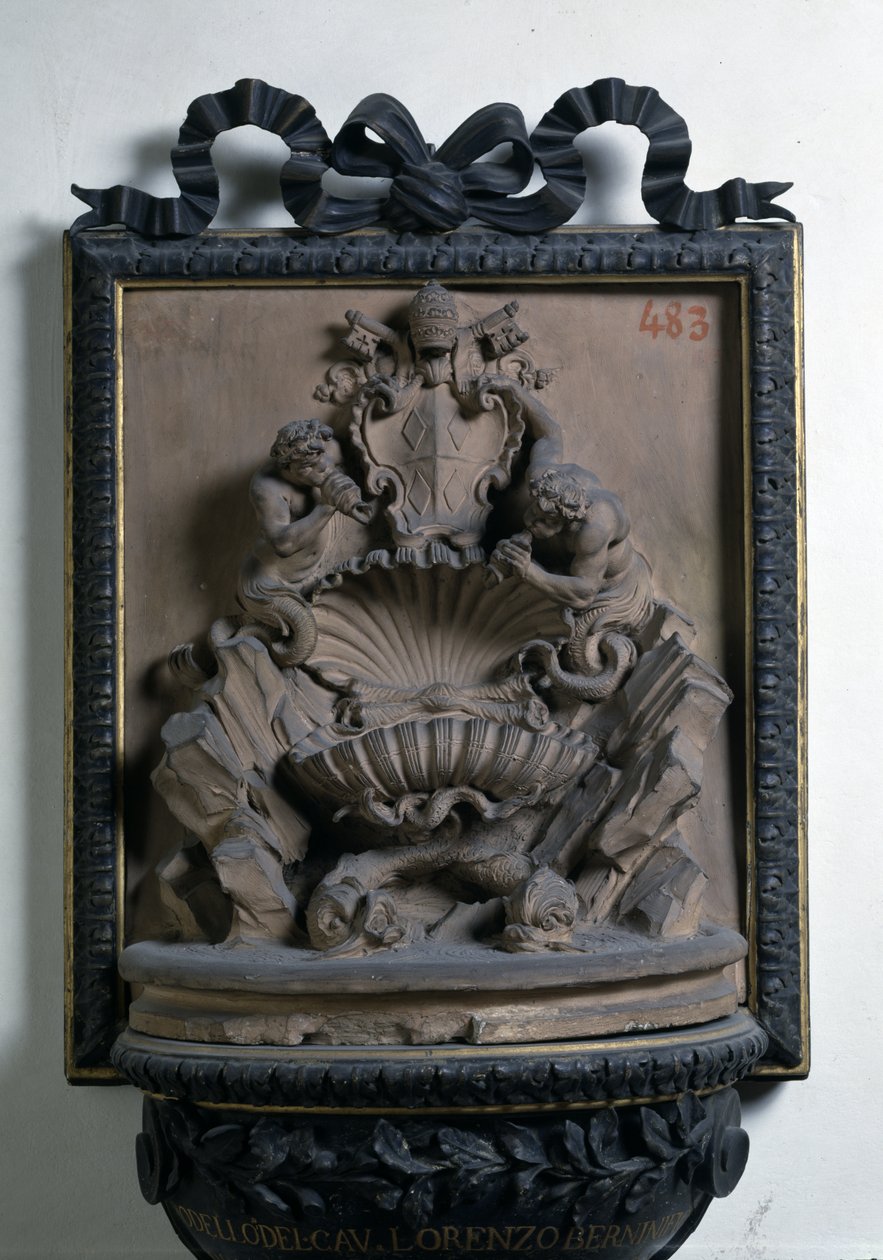 Malli Altamoron suihkulähteelle (terrakotta) tekijältä Gian Lorenzo Bernini