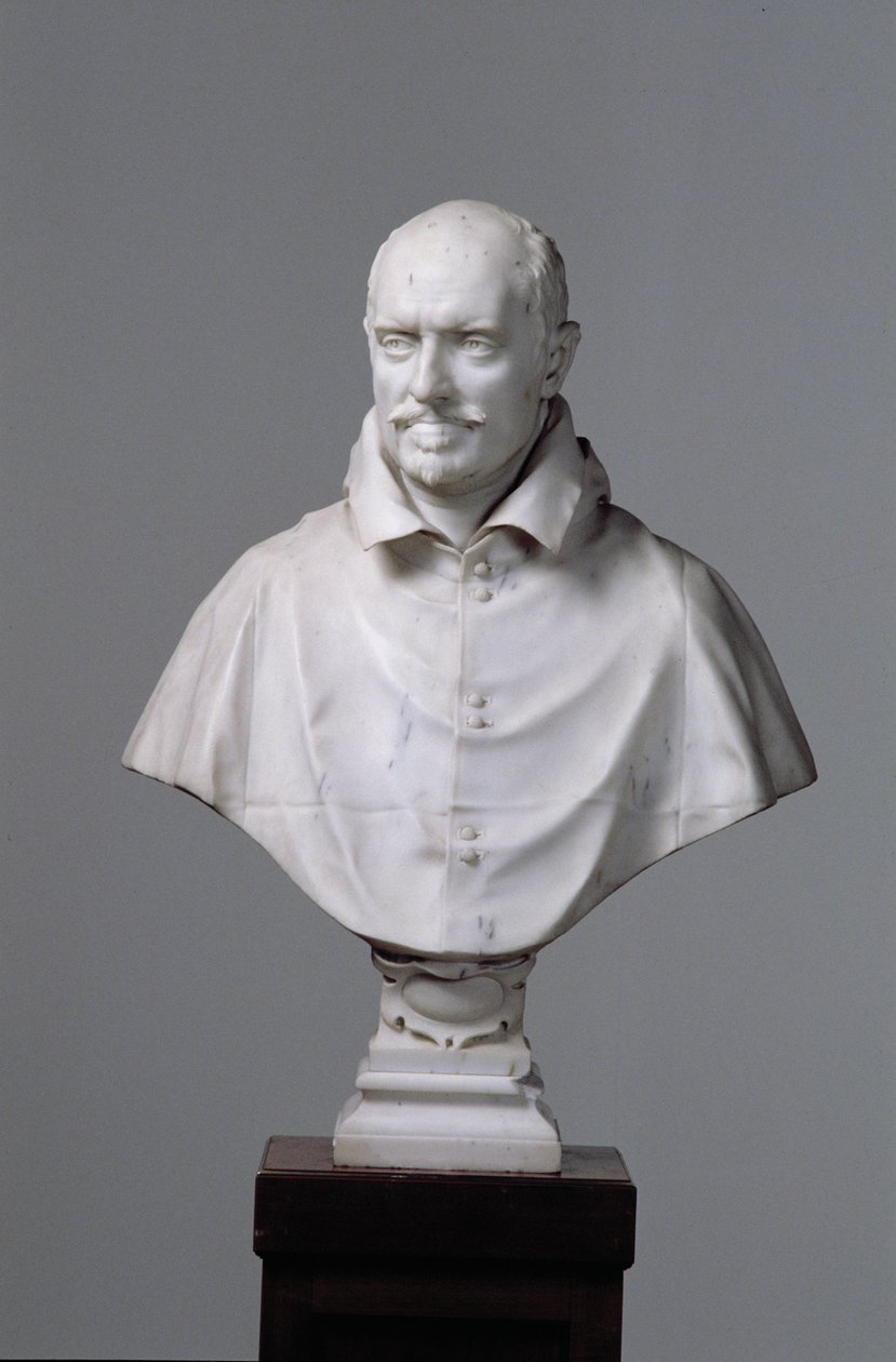 Alessandro Damasceni-Peretti-Montalton muotokuva, 1622-23 (marmori) (katso myös 149093) tekijältä Gian Lorenzo Bernini