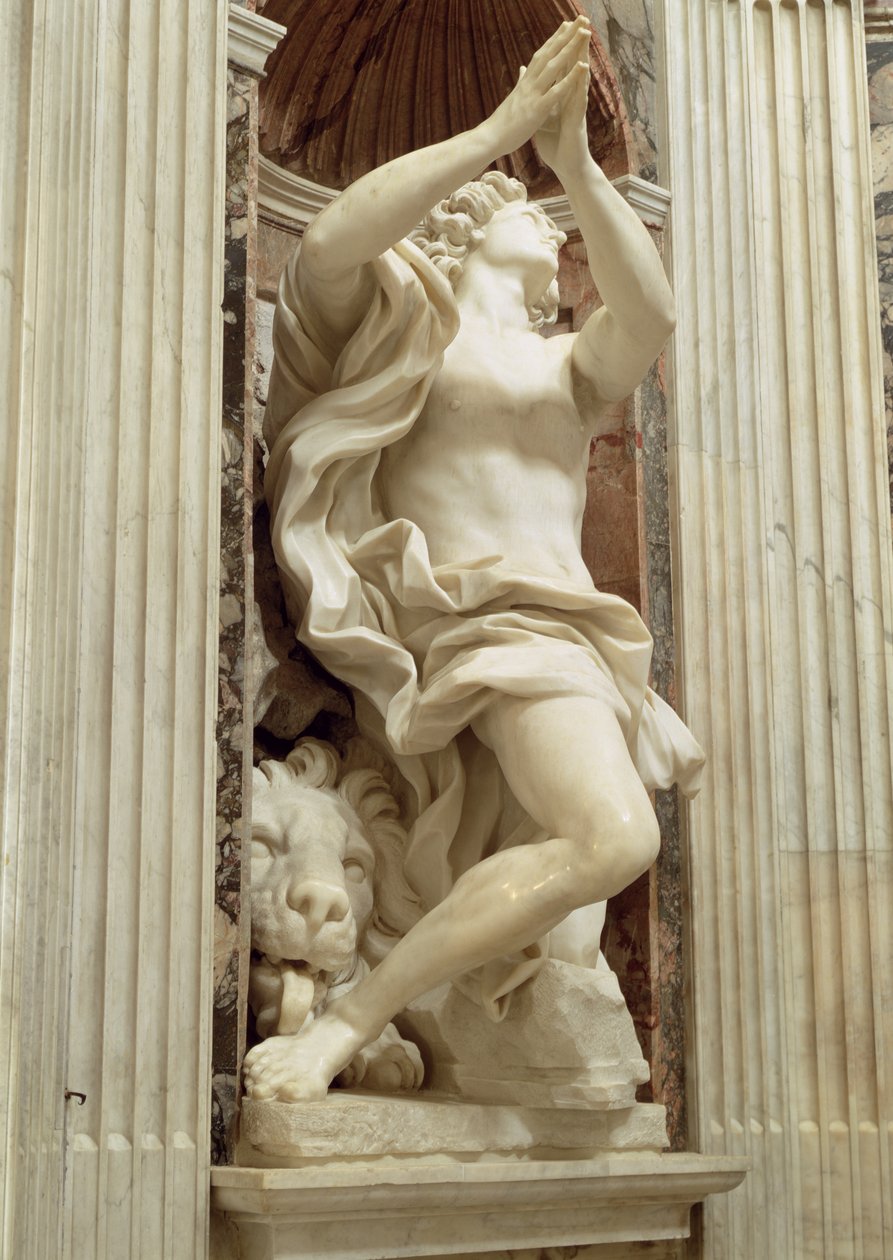 Profeetta Daniel, Chigi-kappelissa, 1655-61 (marmori) tekijältä Gian Lorenzo Bernini