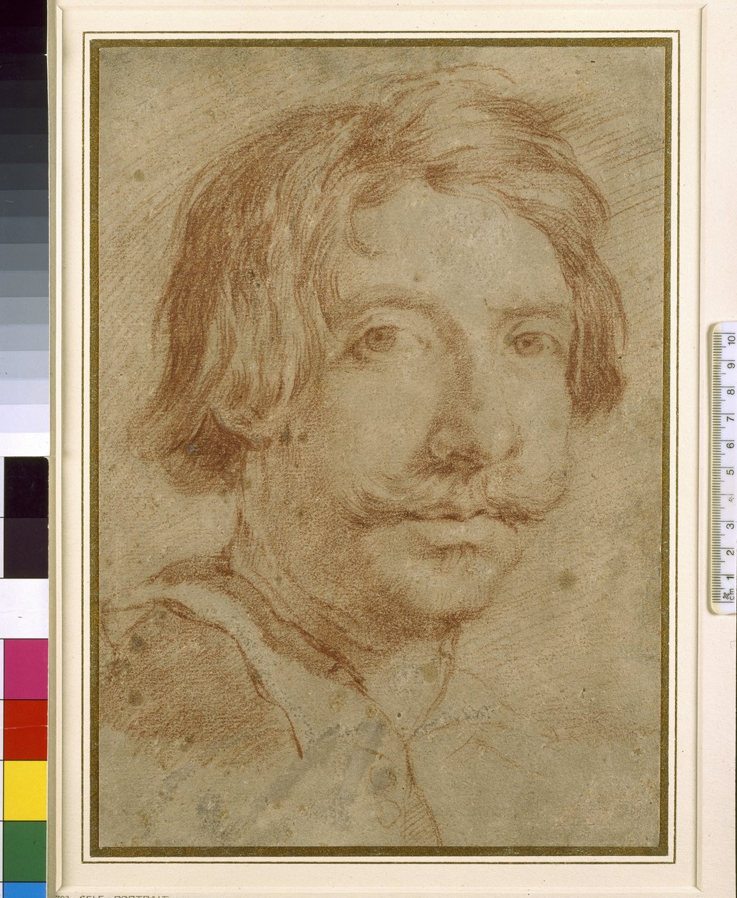 Niin kutsuttu omakuva, 1600-luku (punainen liitu paperille) tekijältä Gian Lorenzo Bernini