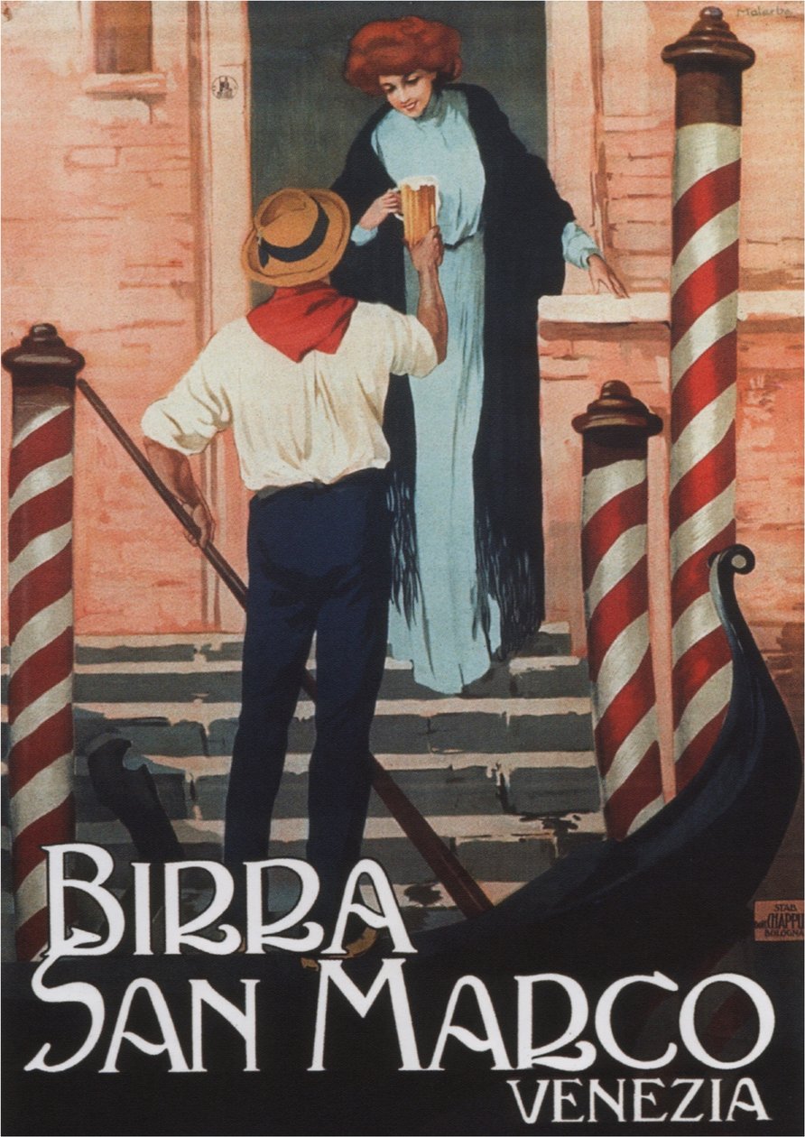 Olut San Marco, c. 1909 tekijältä Gian Emilio Malerba