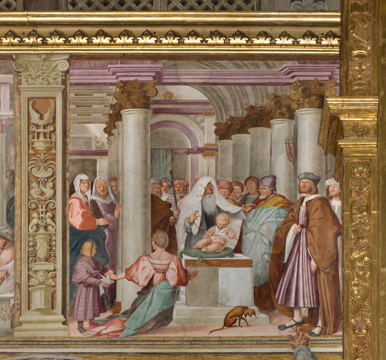 Keskilaiva, viides pohjoisosa, esittely temppelissä, Gian Francesco Bembo tekijältä Gian Francesco Bembo
