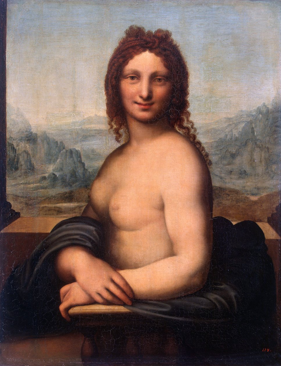 "Alston naisen muotokuva" (Mona Vanna tai monna) Gian Giacomo Caprottin (Salai) maalaus (1480-1524) Valtion Eremitaaši, Pietari tekijältä Gian Giacomo Caprotti
