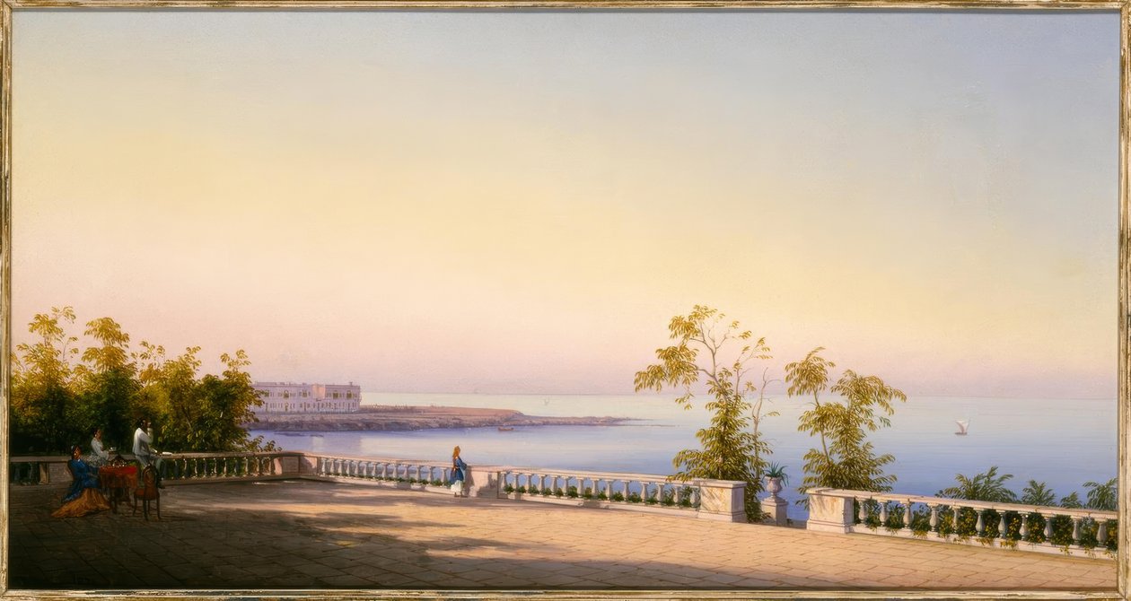 Gian Gianni, Terassilla / maalaus, 1874 tekijältä Gian Gianni
