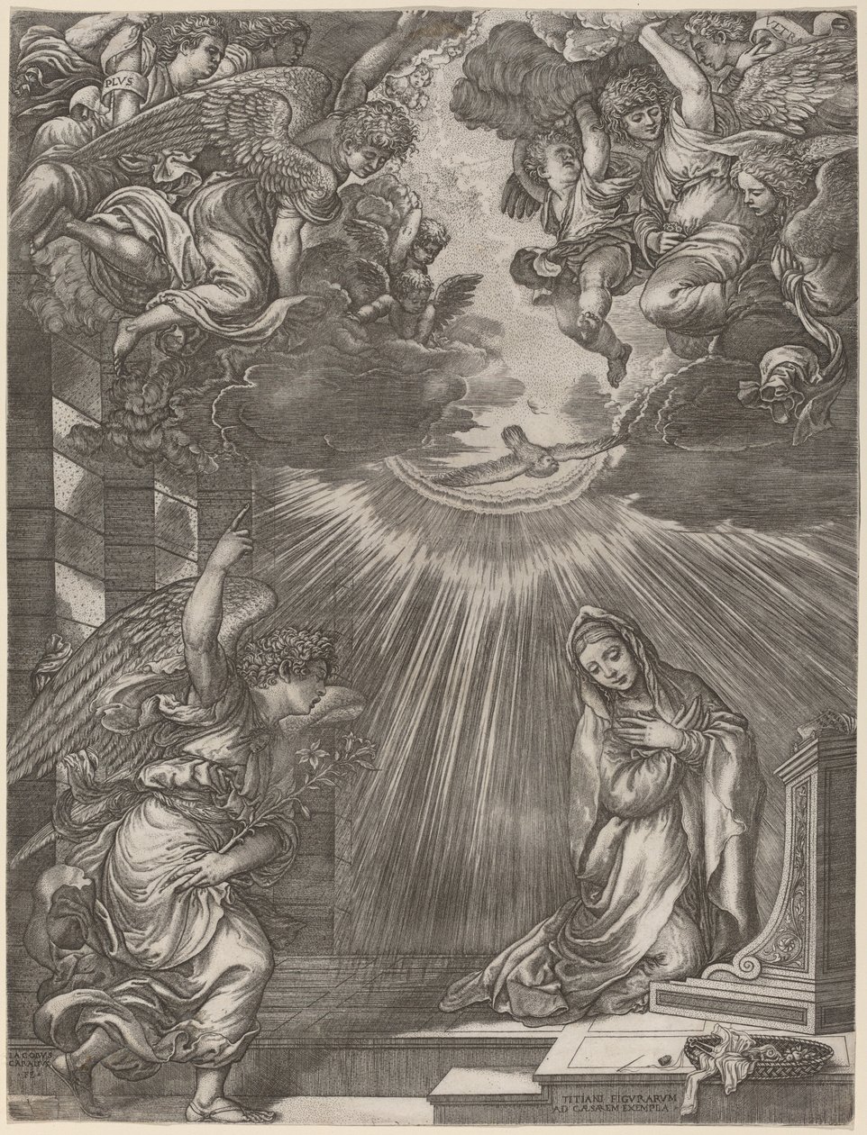 Ilmoitus tekijältä Gian Jacopo Caraglio after Titian