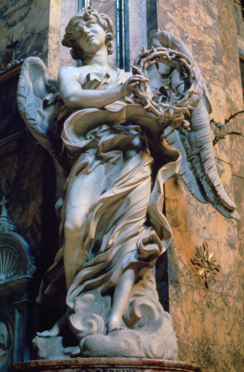 Enkeli orjantappurakruunun kanssa, 1667-1669 tekijältä Gian Lorenzo Bernini