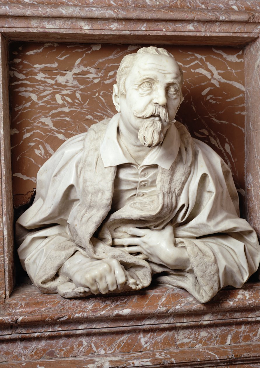 Gabrielle Fonsecan (paavi Innocentius X:n lääkäri) rintakuva Fonsecan kappelista (marmori) (katso lisätietoja numerosta 98675) tekijältä Gian Lorenzo Bernini