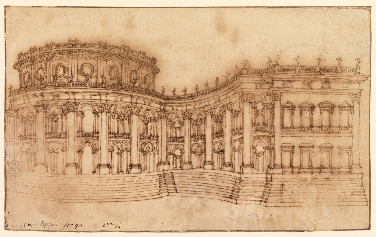 Louvre, itäinen julkisivu tekijältä Gian Lorenzo Bernini