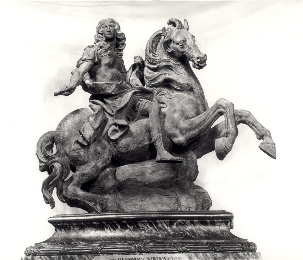 Malli Louis XIV:n (1638-1715) muistomerkille tekijältä Gian Lorenzo Bernini