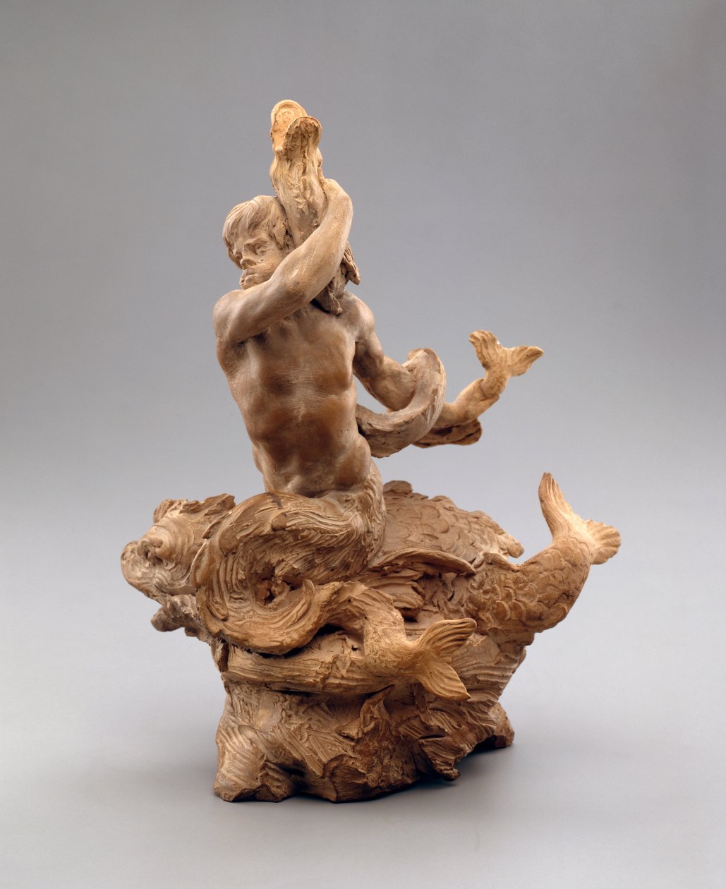 Triton merikäärmeen kanssa, n. 1630 (terrakotta) tekijältä Gian Lorenzo Bernini