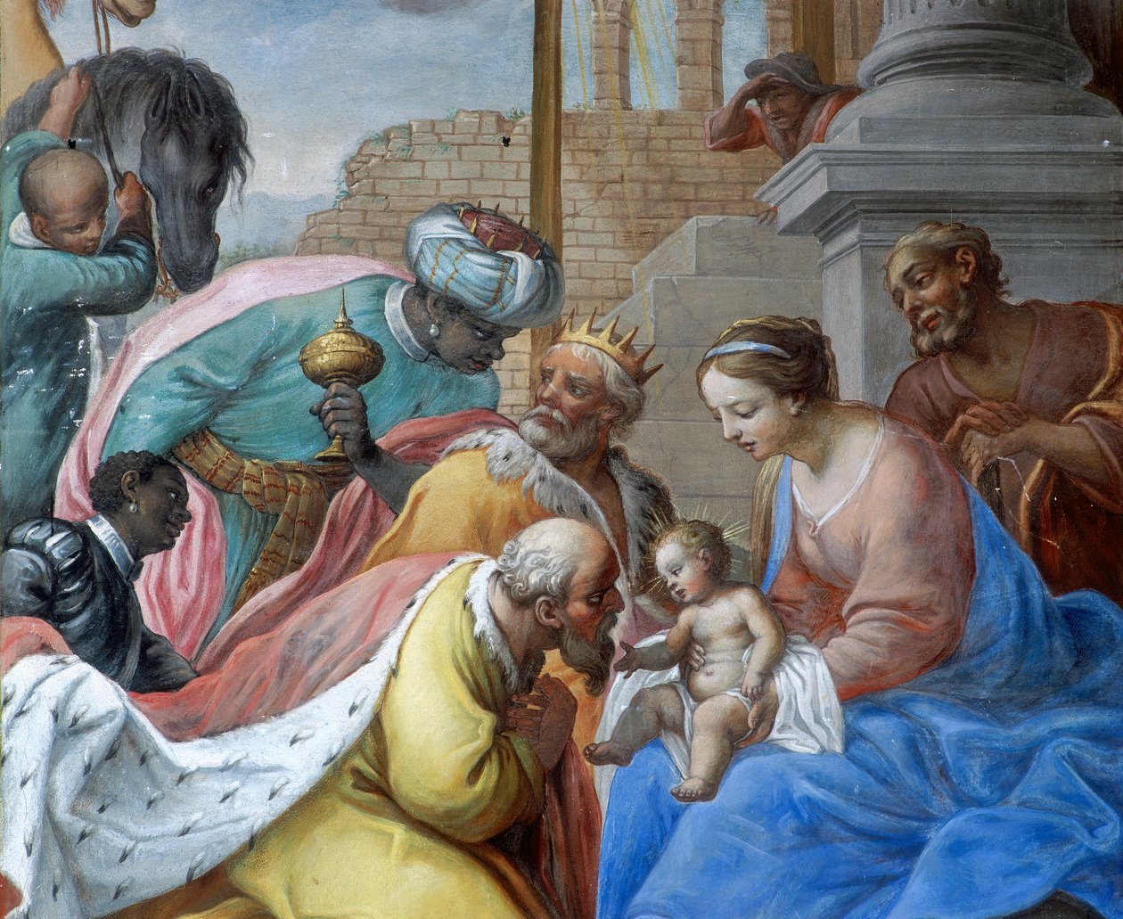 The Adoration of the Magi, keskeinen yksityiskohta tekijältä Giancarlo Aliberti