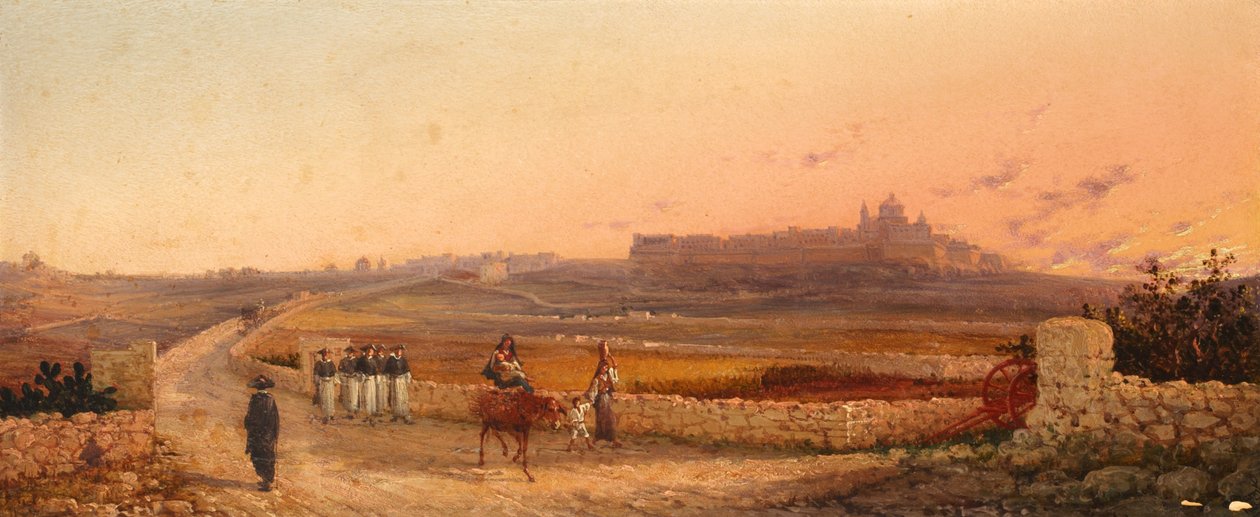 Mdina, Malta, 1888 tekijältä Giancinto Gianni