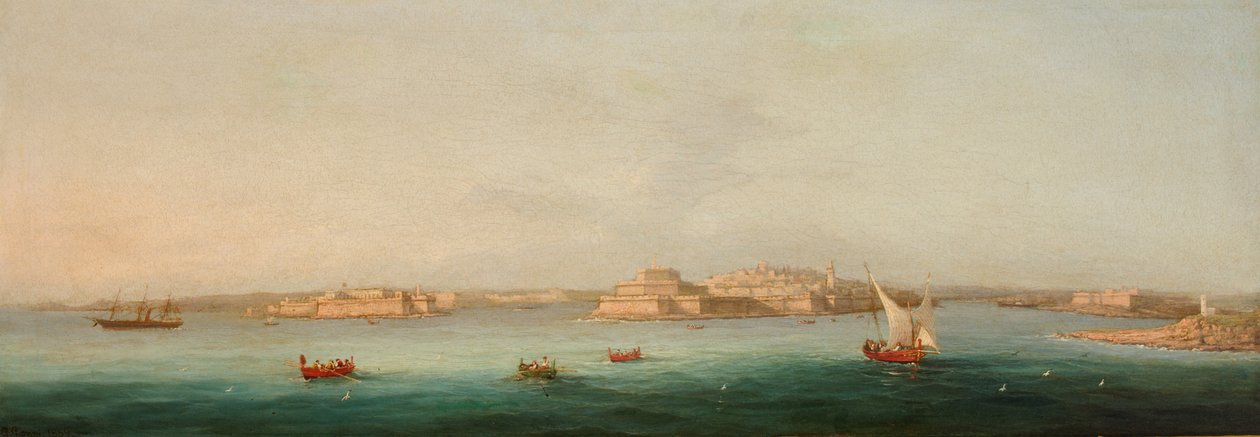 Grand Harbour, Malta, 1869 tekijältä Giancinto Gianni