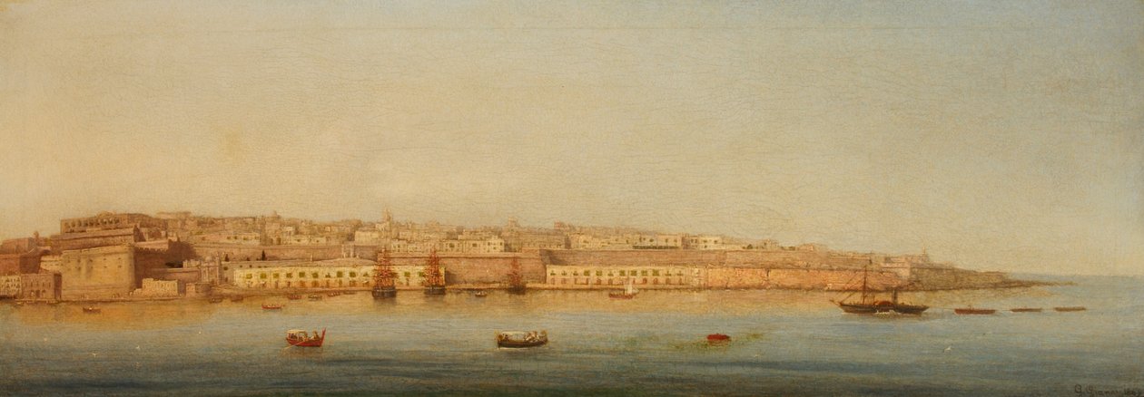 Suuri satama, Valletta, 1869 tekijältä Giancinto Gianni