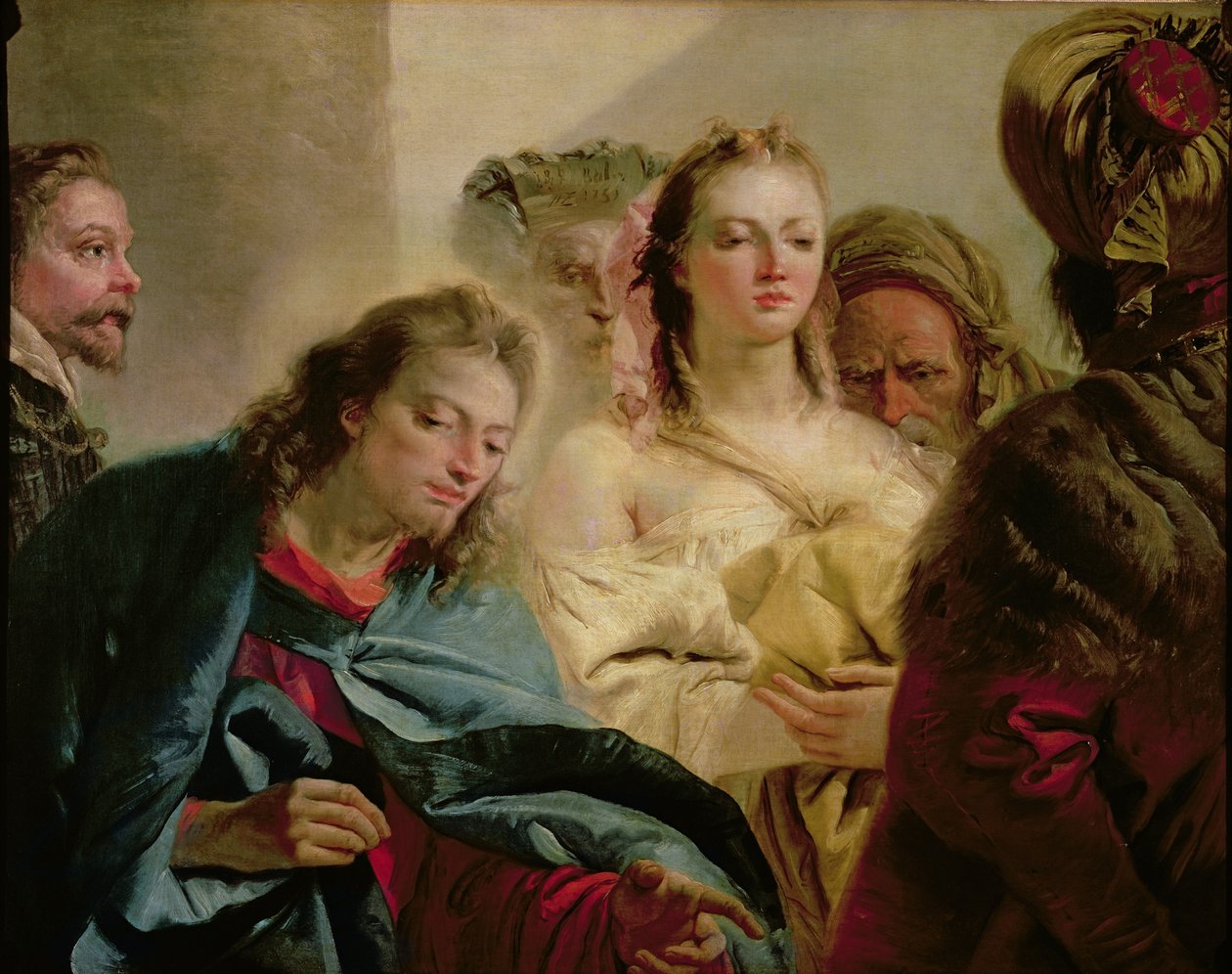 Kristus ja avioton nainen, 1751 tekijältä Giovanni Domenico Tiepolo