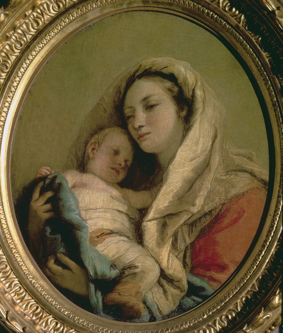 Madonna nukkuvan lapsen kanssa, 1780-luku tekijältä Giovanni Domenico Tiepolo
