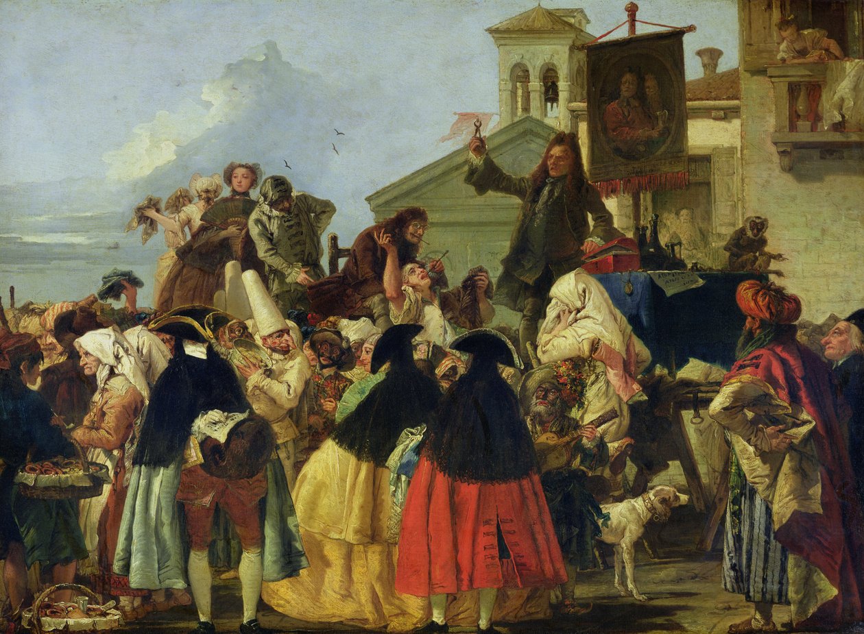Hampaanpoistolaite, n. 1754 tekijältä Giovanni Domenico Tiepolo