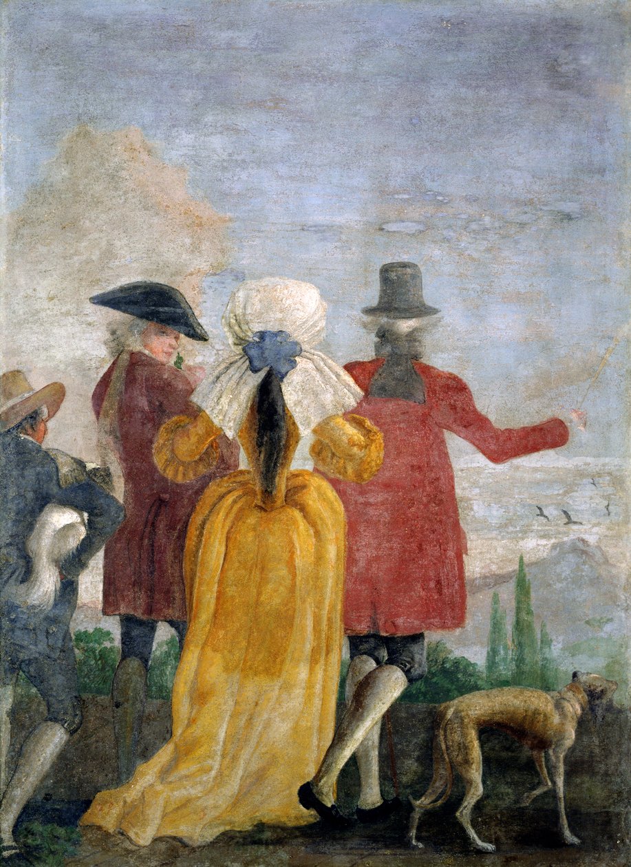 The Walk, noin 1791 tekijältä Giovanni Domenico Tiepolo