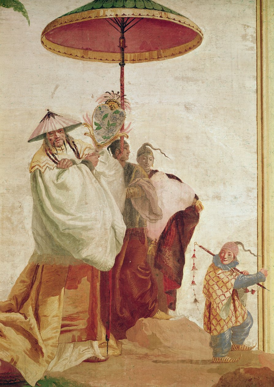 Mandariinien kävely tekijältä Giovanni Domenico Tiepolo