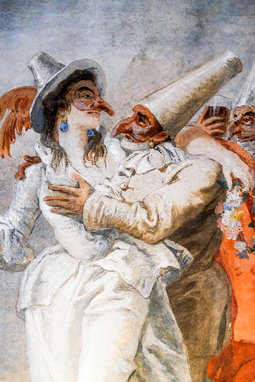 Rakastavaisten booli tekijältä Giandomenico (1727-1804) Tiepolo