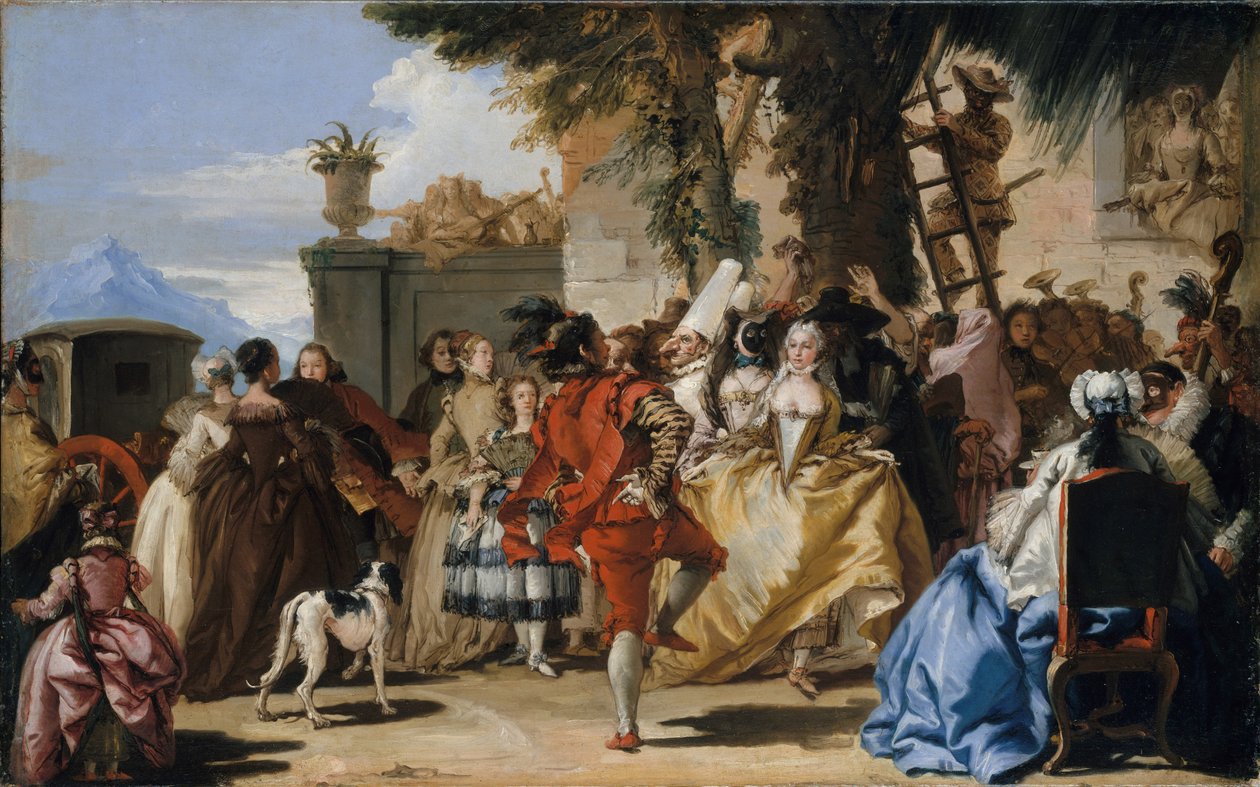 Tanssi maalla, noin 1755 tekijältä Giovanni Domenico Tiepolo
