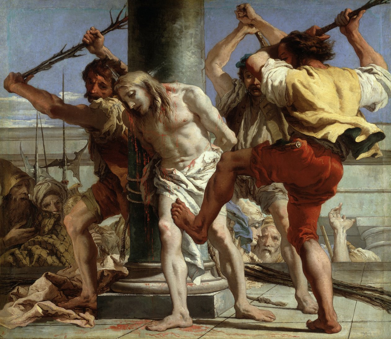 Kristus pylväässä, 1772 tekijältä Giovanni Domenico Tiepolo