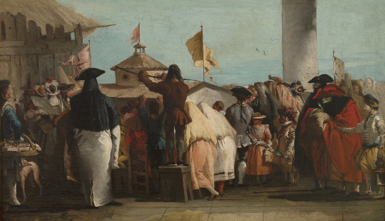 Mondo Novo, noin 1764-1765 tekijältä Giovanni Domenico Tiepolo