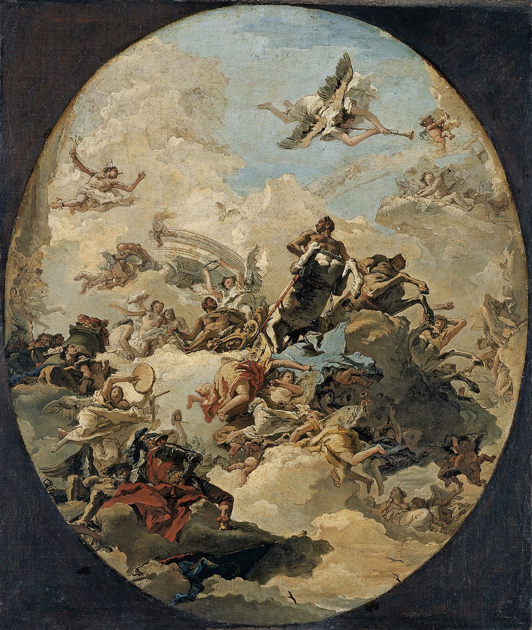 Herkuleen apoteoosi tekijältä Giovanni Domenico Tiepolo