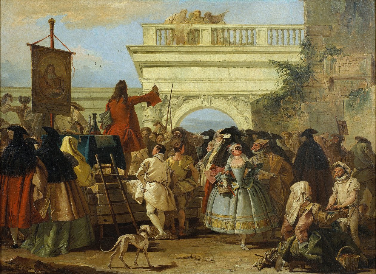 Charlatan tekijältä Giovanni Domenico Tiepolo