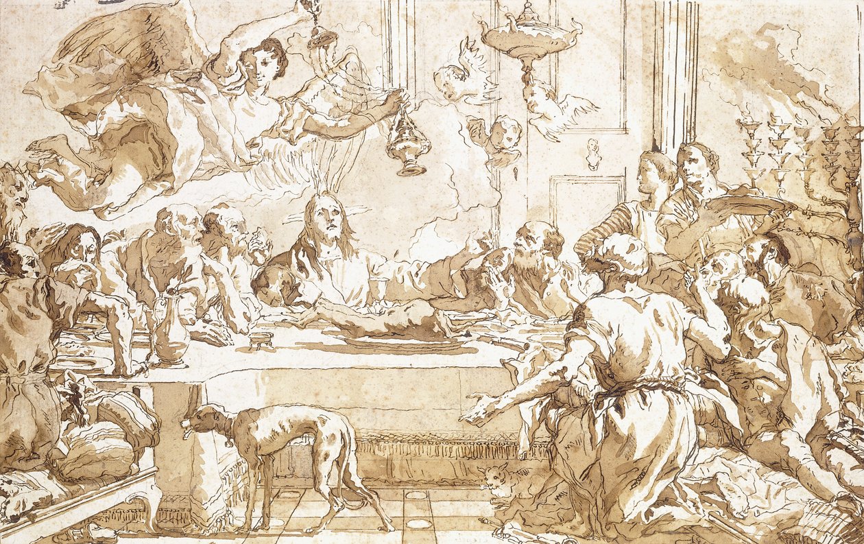 Viimeinen ehtoollinen, tekijältä Giovanni Domenico Tiepolo