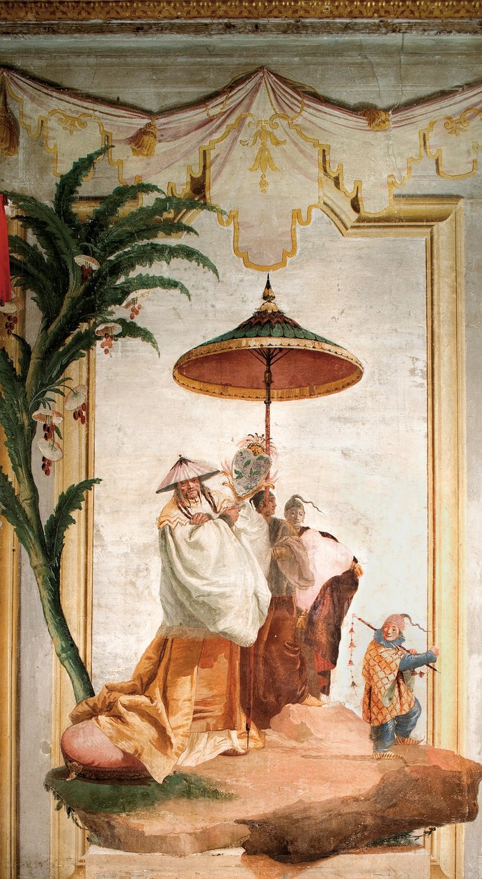 Mandarins Walk, Foresterian kiinalaisesta huoneesta, 1757 tekijältä Giovanni Domenico Tiepolo