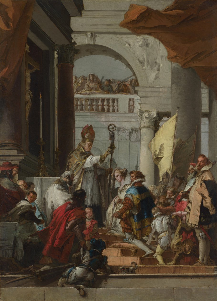 Frederick Barbarossan häät, n. 1753 tekijältä Giovanni Domenico Tiepolo