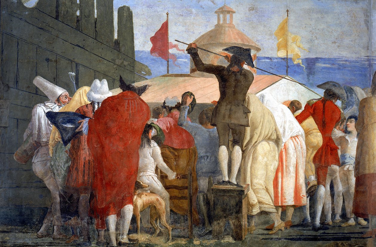 Uusi maailma, 1791-97 (katso myös 60391) tekijältä Giovanni Domenico Tiepolo
