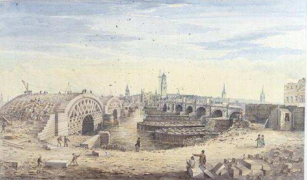 Uuden London Bridgen rakentaminen vanhan London Bridgen rinnalle tekijältä Gideon Yates