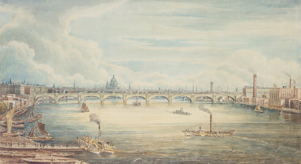 Hungerford Pieristä, 1837 (wc paperilla) tekijältä Gideon Yates
