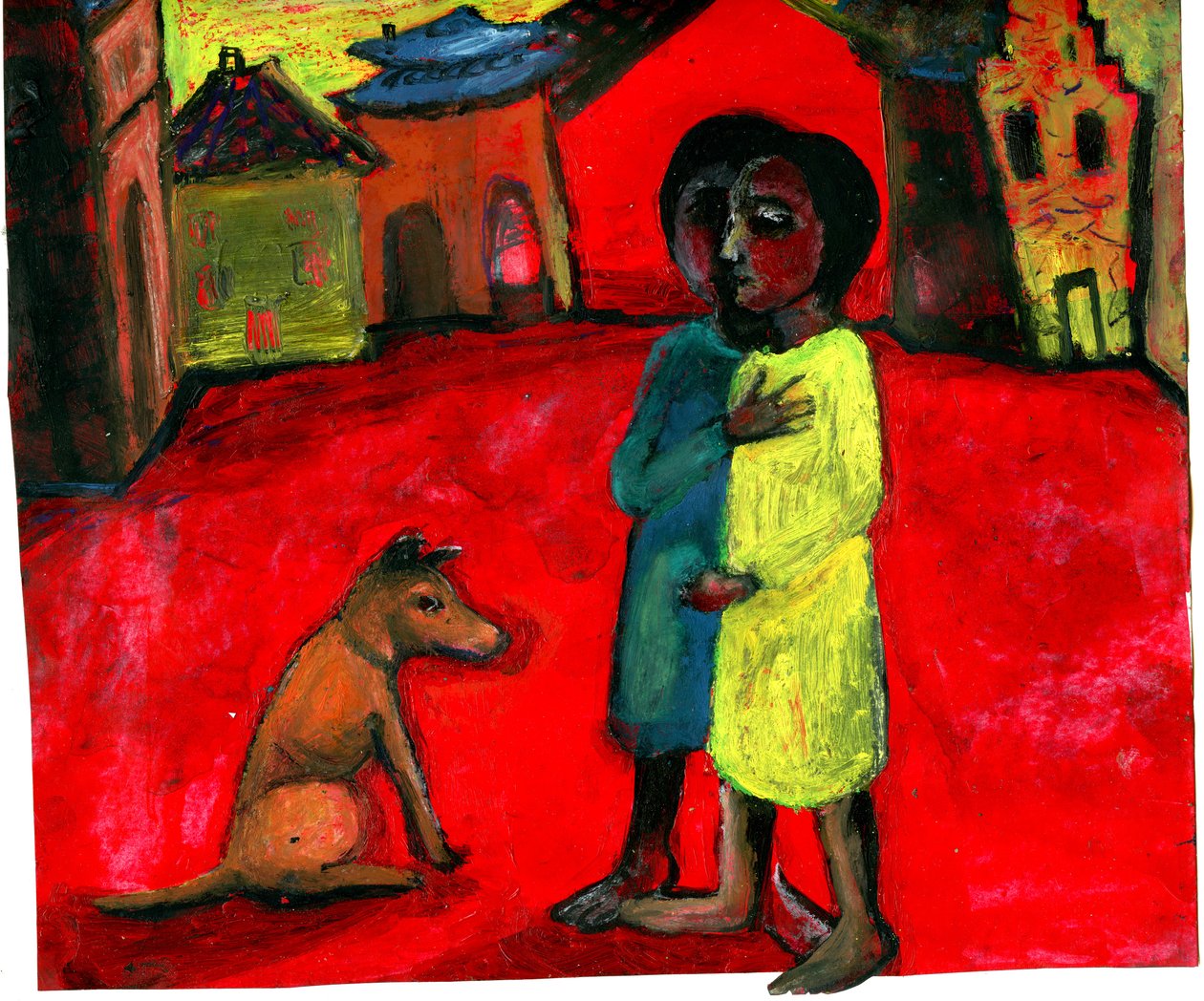 Brown Dog, 2004, (sekoitettu media) tekijältä Gigi Sudbury