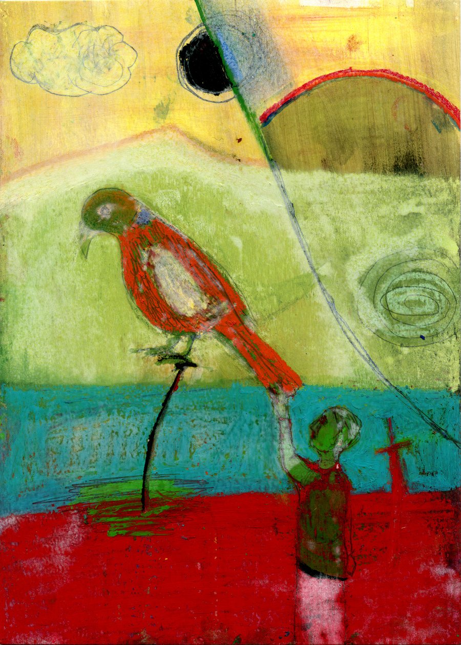 Orange Bird, 2013, (sekoitettu media) tekijältä Gigi Sudbury