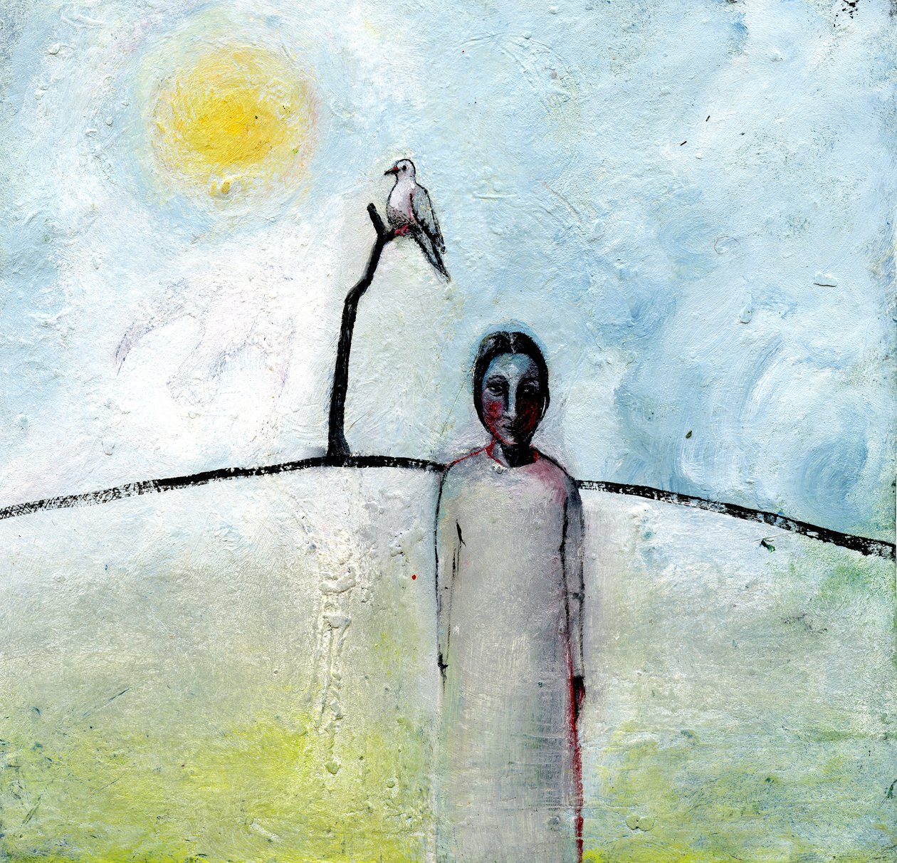 Treetop, 2003, (öljy paperille) tekijältä Gigi Sudbury