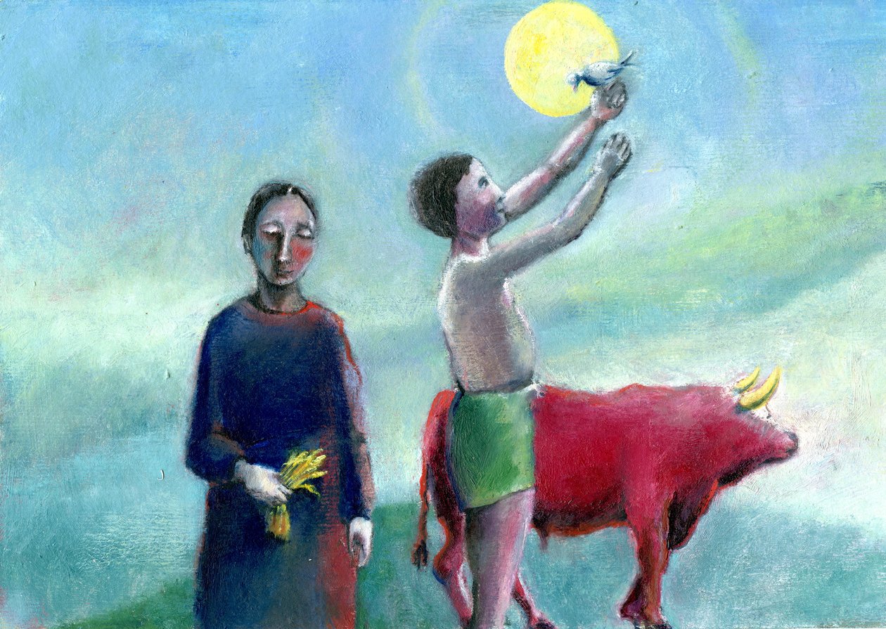 Hyvä sato, 2004, (öljy paperille) tekijältä Gigi Sudbury