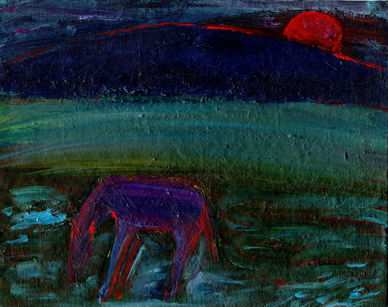 Hevonen ja punainen kuu, 2016, tekijältä Gigi Sudbury