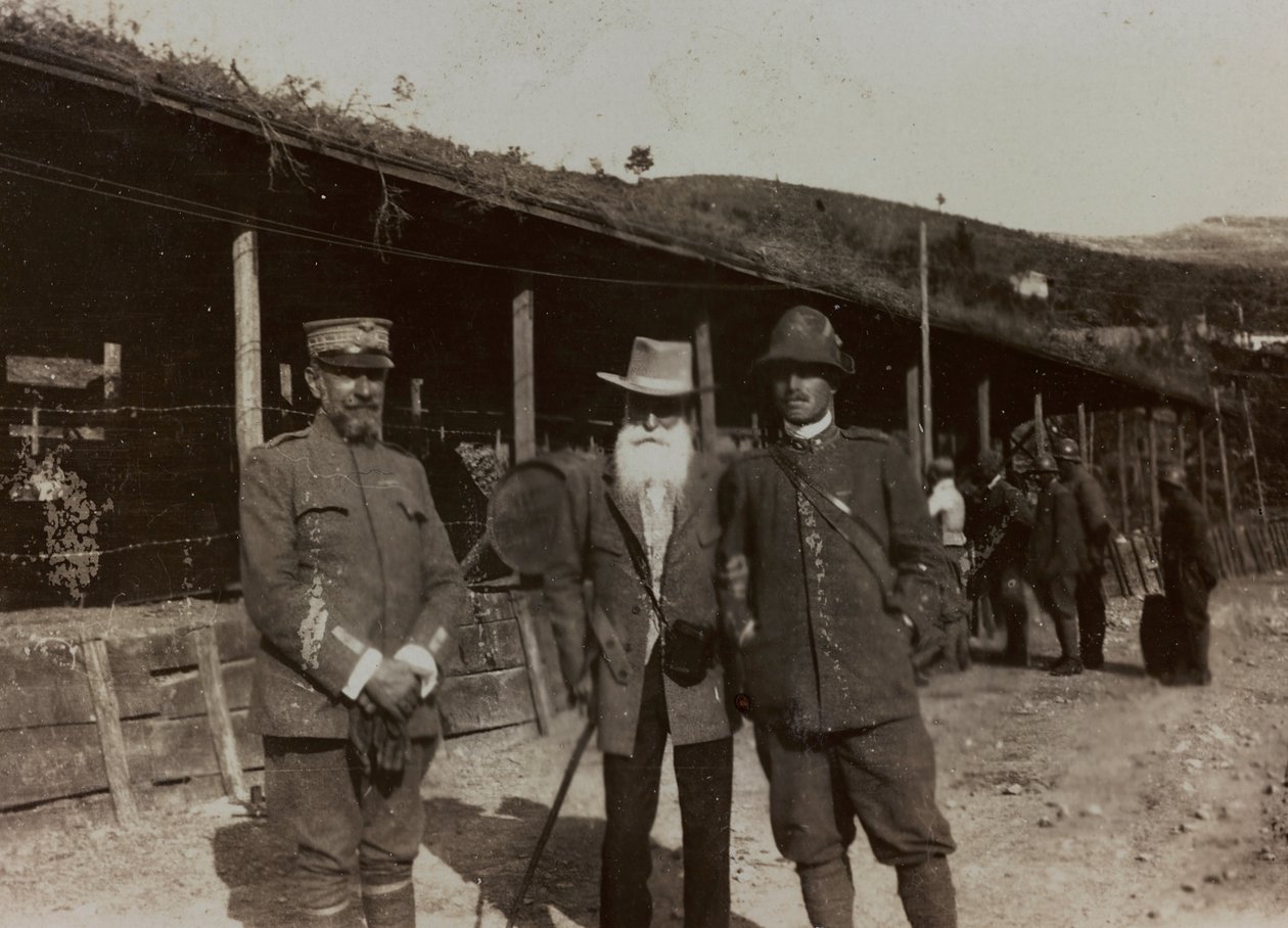 Albumi "Pictures of War II": italialaiset sotilaat Val Chiusonessa Podsenicaan, 09/1917 (b/w kuva) tekijältä Gigliucci Gigliucci