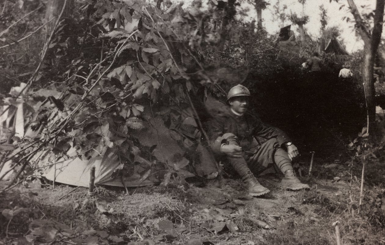 Albumi "Pictures of War II": italialaiset sotilaat Val Chiusonessa Podsenicaan, 09/1917 (b/w kuva) tekijältä Gigliucci Gigliucci