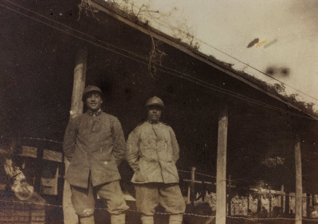 Albumi "Pictures of War II": italialaiset sotilaat Val Chiusonessa Podsenicaan, 09/1917 (b/w kuva) tekijältä Gigliucci Gigliucci
